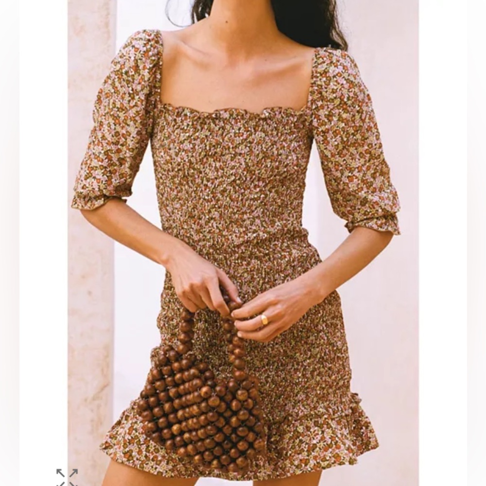 Faithfull the Brand Multicolor Floral Long Sleeve Dress es saada